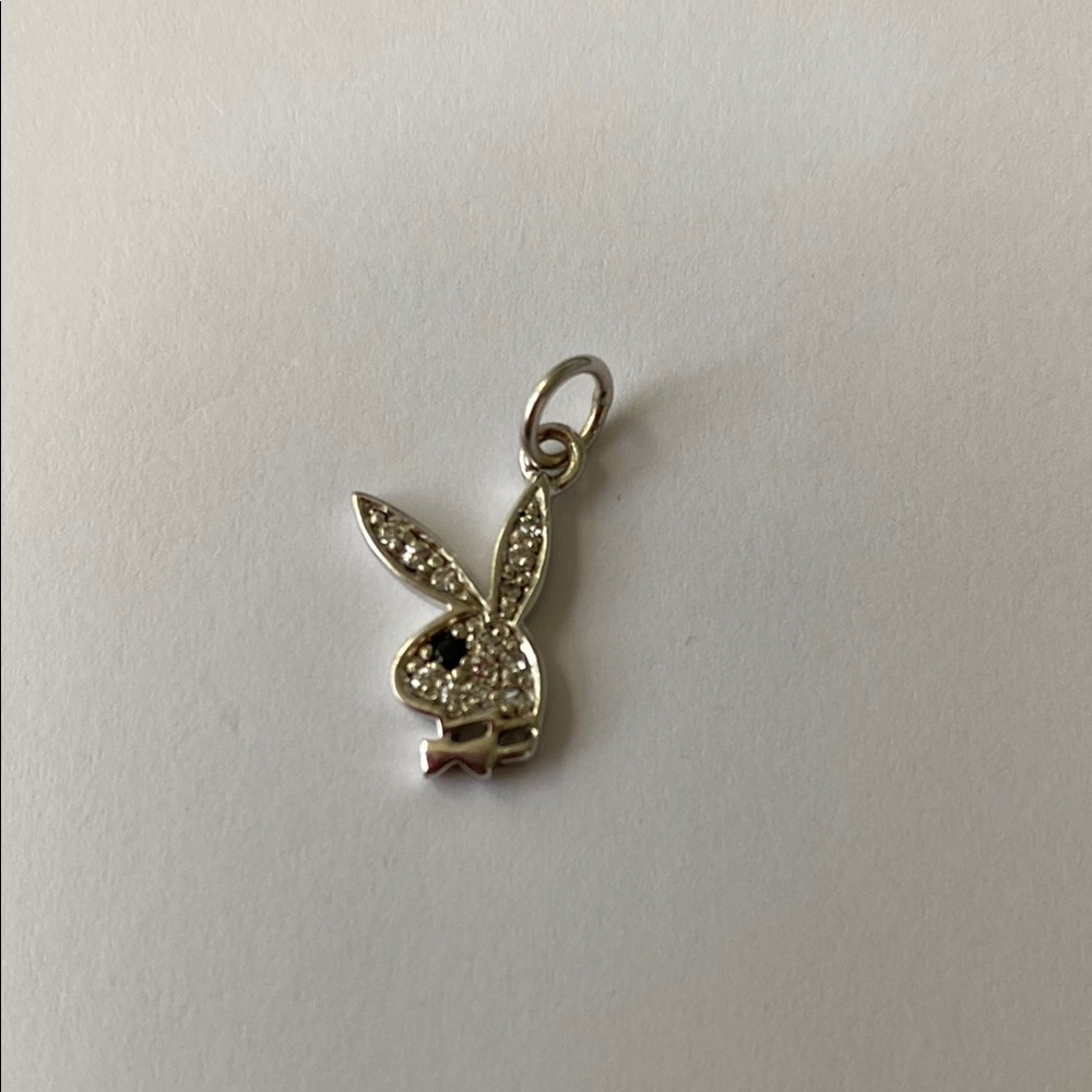 Silver Bunny Pendant Charm